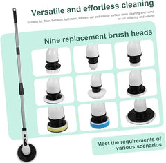 9-in-1 Electric Cleaning Brush Set  Versatile, High-Powered Scrubber